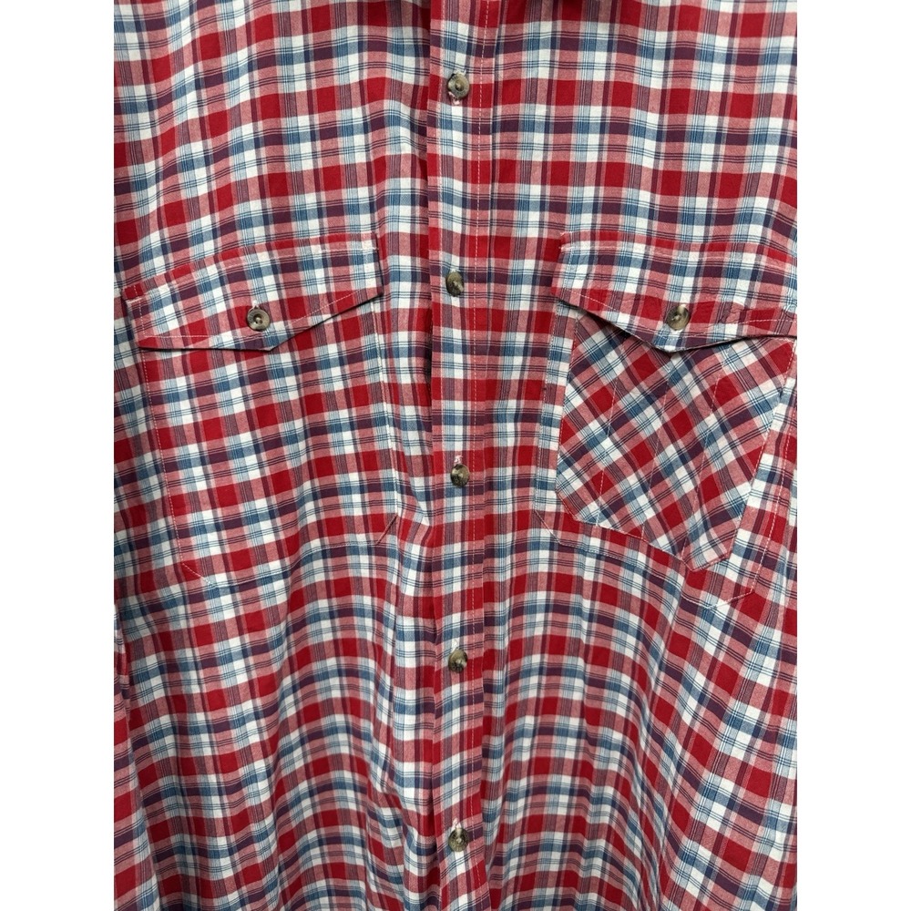 CC FILSON Plaid Long Sleeve Button Up Shirt 3XL Cotton Coastal Nautical Preppy - Picture 4 of 8